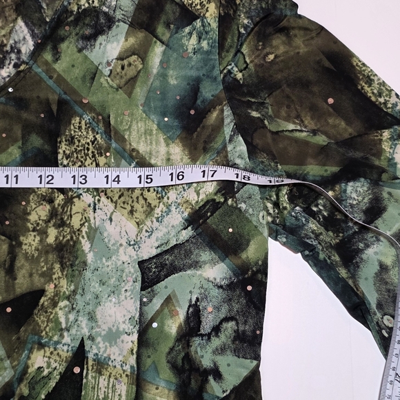 Dress Barn - Abstract Print Blouse Y2K - Picture 8 of 8